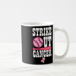 Das Bewusstsein für Krebs im Baseball-Brustkrebs a Kaffeetasse