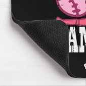 Das Bewusstsein für Krebs im Baseball-Brustkrebs a Mousepad (Ecke)