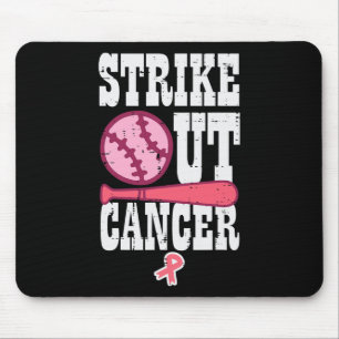 Das Bewusstsein für Krebs im Baseball-Brustkrebs a Mousepad