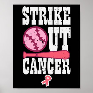 Das Bewusstsein für Krebs im Baseball-Brustkrebs a Poster