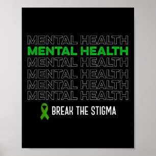 Das Bewusstsein für psychische Gesundheit bricht d Poster