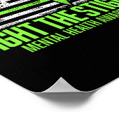 Das Bewusstsein für psychische Gesundheit unter de Poster (Ecke)