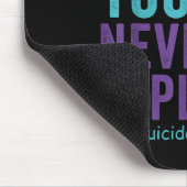 Das Bewusstsein für Suzidprävention darf niemals d Mousepad (Ecke)