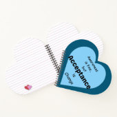 Das Bewusstsein ist gut, Akzeptanz ist das Ändern  Notizblock (Innenseite)