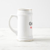 Das Bezaubern (Trauzeuge) Bierglas (Links)