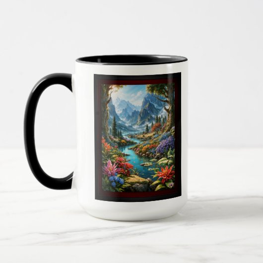 Das bezaubernde Land Kalakoff Kunst von Xzendor7 Tasse (Links)