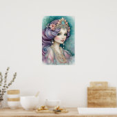 Das bezaubernde Lila Werbeplakat Poster (Küche)