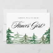 Das bezaubernde Woodland wird mein Blumenmädchen s (Vorderseite)