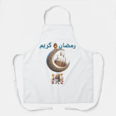 Das Bib verfügt über einen "Ramadan Kareem" und ei Schürze (Vorderseite)
