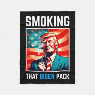 Das Biden Pack rauchen - Trump 2024 Fleecedecke