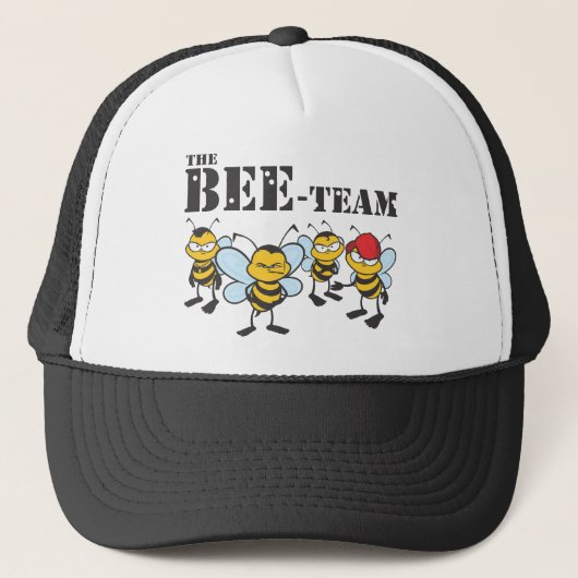 Das Bienen-Team Truckerkappe (Vorderseite)