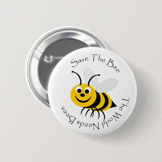 Das Bienendesign gerettet Button
