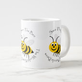 Das Bienendesign gerettet Jumbo-Tasse (Vorderseite Rechts)
