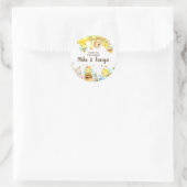 Das Bienengeschlecht offenbart Dankeschön an die H Runder Aufkleber (Tasche)