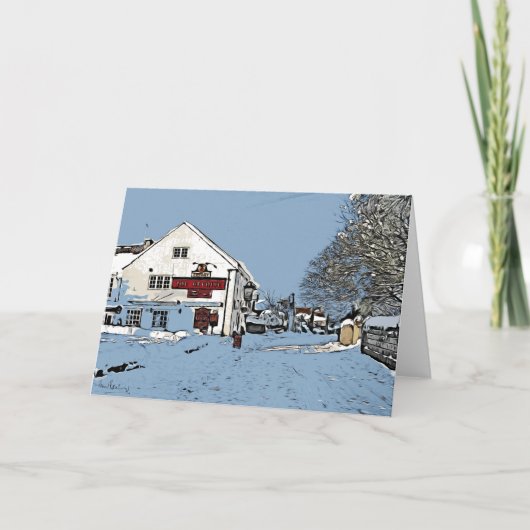 Das Bienenpub, Harthill mit Woodall. Karte (Vorderseite)