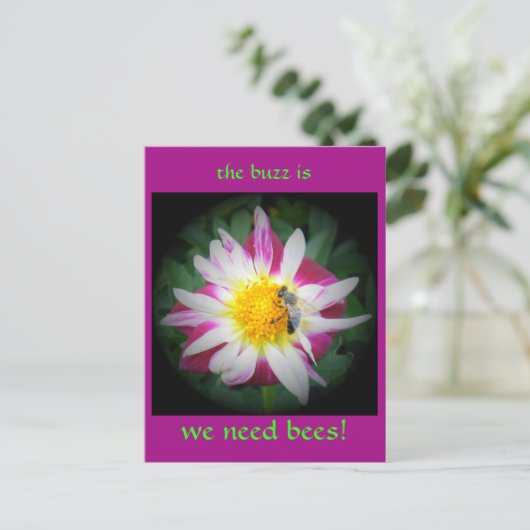 das Bienensturm Postkarte (Stehend Vorderseite)