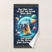 Das Bier im Kopf Badhandtuch Set (Handtuch)