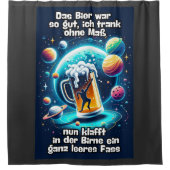 Das Bier im Kopf  Duschvorhang (Vorderseite)