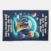 Das Bier im Kopf  Geschirrtuch (Horizontal)