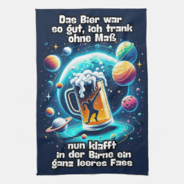 Das Bier im Kopf  Geschirrtuch
