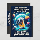 Das Bier im Kopf  Postkarte (Vorne/Hinten)