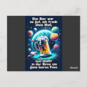 Das Bier im Kopf Postkarte (Rückseite)