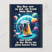 Das Bier im Kopf Postkarte (Vorderseite)