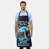 Das Bier im Kopf Schürze (Getragen)