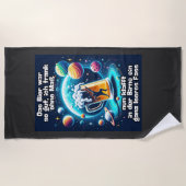 Das Bier im Kopf Strandtuch (Vorderseite)