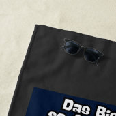 Das Bier im Kopf Strandtuch (Beispiel)