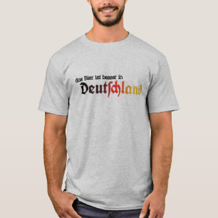 Das Bier ist in der T Deutschland-Männer - Deutsc T-Shirt