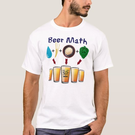 Das Bier-Mathe T vom TriBEERatops Bier-Verein T-Shirt (Vorderseite)