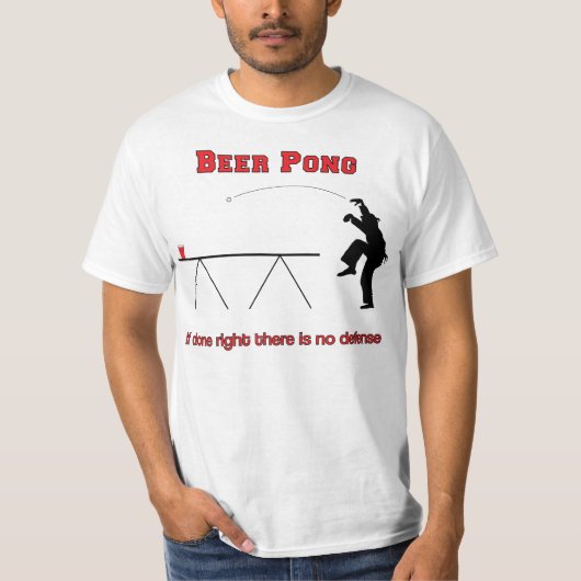 Das Bier Pong Kran-Shirt T-Shirt (Vorderseite)