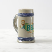 Das Bier-Reise-Führer-Bier Stein Bierglas (Vorderseite Links)