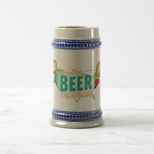 Das Bier-Reise-Führer-Bier Stein Bierglas (Mittel)