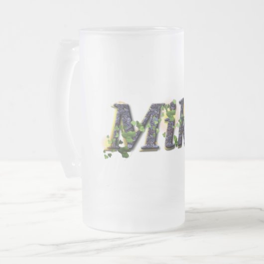 Das Bier-Tasse der Mike Mattglas Bierglas (Vorderseite Links)