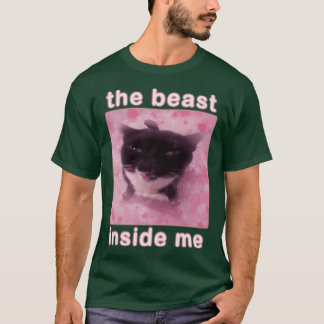 Das Biest in mir Lustiges Katzen-Meme Familie T-Shirt