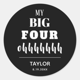 Das BIG 40. Geburtstag-Gastgeschenk Runder Aufkleber