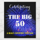 DAS BIG 50 - WEINETIKETT (Einzelnes Label)