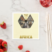 Das Big 5 Africa Paper Napkins Serviette (Beispiel)