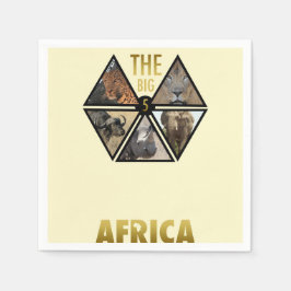 Das Big 5 Africa Paper Napkins Serviette