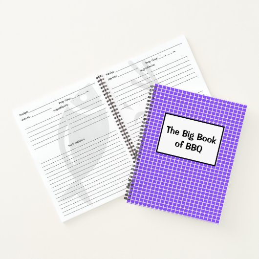 Das Big Book of GRILLEN Recipes-Notebook Notizblock (Innenseite)