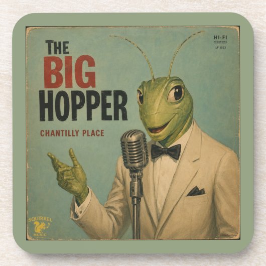 Das Big Hopper-Album: eine Parodie Getränkeuntersetzer (Vorderseite)
