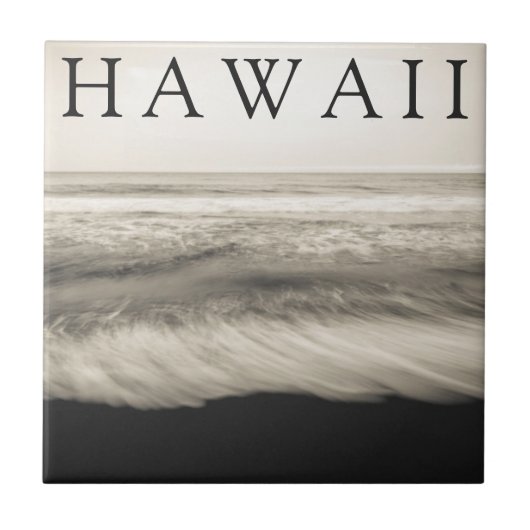 Das Big Island Beach Hawaii Fliese (Vorderseite)