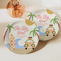 Das Big One Beach Surf Rosa 1. Geburtstag Party