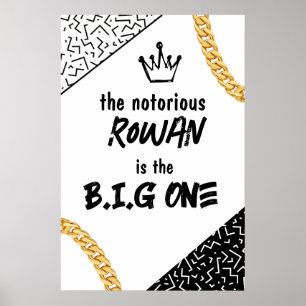 Das Big One, das Hip Hop Party Poster am Geburtsta
