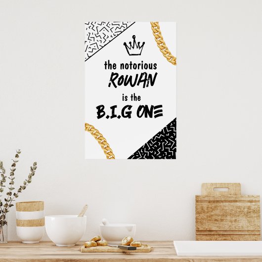 Das Big One, das Hip Hop Party Poster am Geburtsta (Küche)