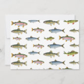 Das Big One Fishing Birthday Foto Danke Karte (Rückseite)