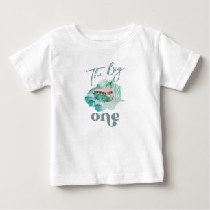 Das Big One Surf Baby und Kleinkind zum Geburtstag T-shirt