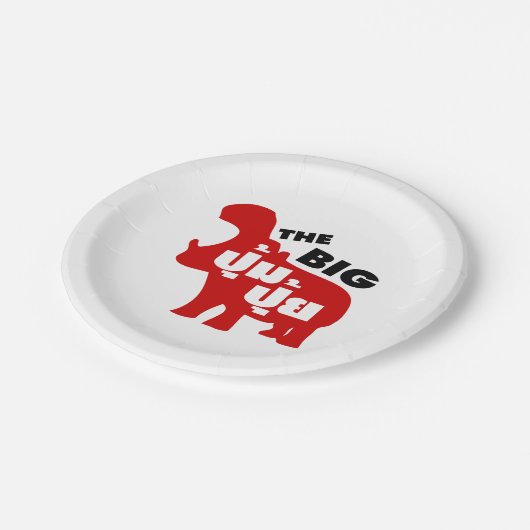 DAS BIG PUM PUI Ō Fat in Thai Language Pappteller (Schrägansicht)